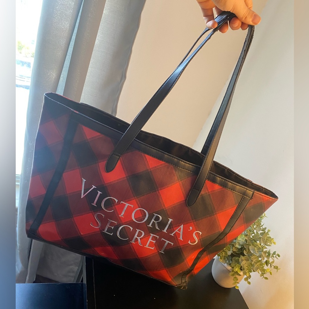 Plaid Victorias Secret Tote